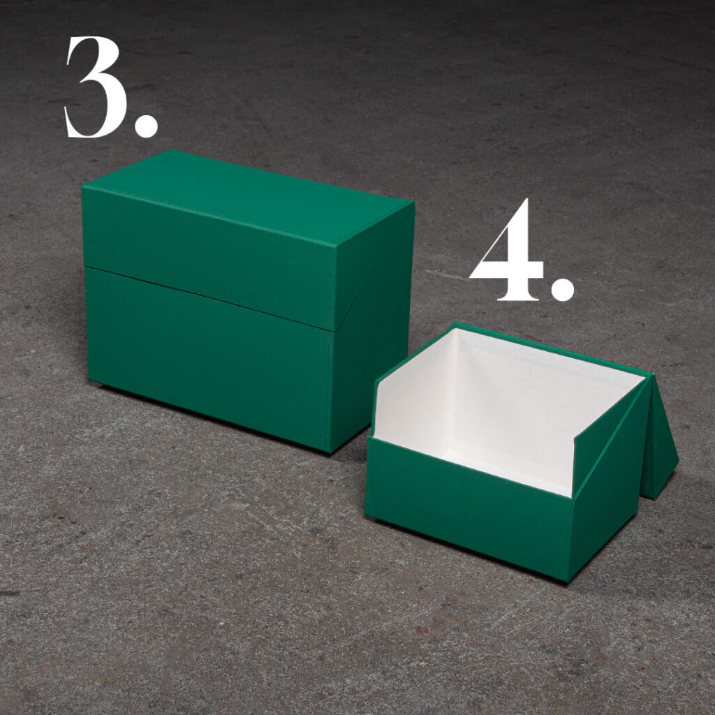 Erikokoiset avattavat kortistolaatikot