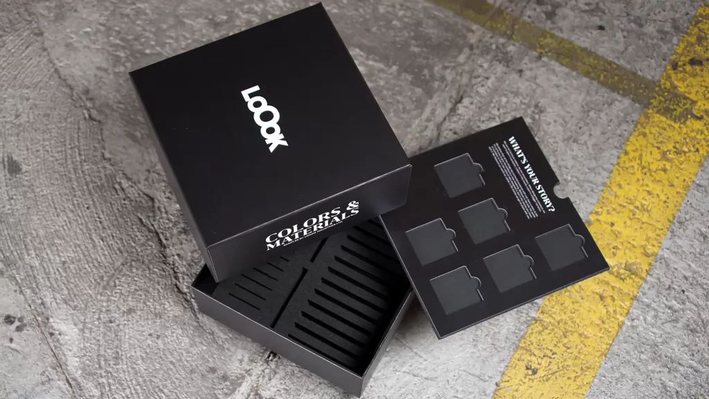 Kannellinen rasia pahvirunkoinsena