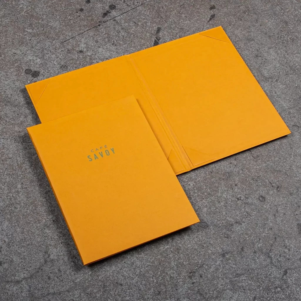 Keltainen menukansio